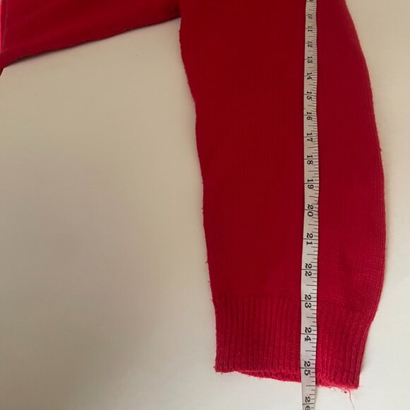 Ugly Christmas Sweater – Red Reindeer with Pom Pom Hat - Picture 8 of 8